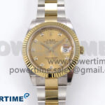 DateJust 41 126333 EWEF 1:1 Best Edition YG Diamonds Dial on SS/YG Oyster Bracelet A3235