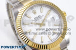 DateJust 41 126333 EWEF 1:1 Best Edition White Stick Dial on SS/YG Oyster Bracelet A3235 - Image 2