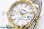 DateJust 41 126333 EWEF 1:1 Best Edition White Stick Dial on SS/YG Oyster Bracelet A3235 - Image 3