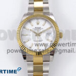 DateJust 41 126333 EWEF 1:1 Best Edition White Stick Dial on SS/YG Oyster Bracelet A3235