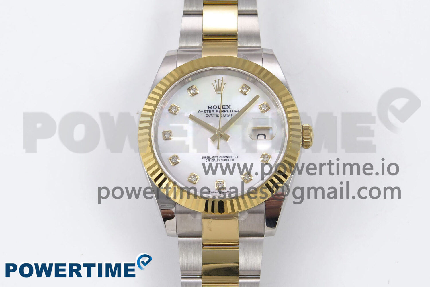 DateJust 41 126333 EWEF 1:1 Best Edition White MOP Dial on SS/YG Oyster Bracelet A3235 - Image 1