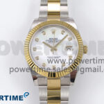 DateJust 41 126333 EWEF 1:1 Best Edition White MOP Dial on SS/YG Oyster Bracelet A3235