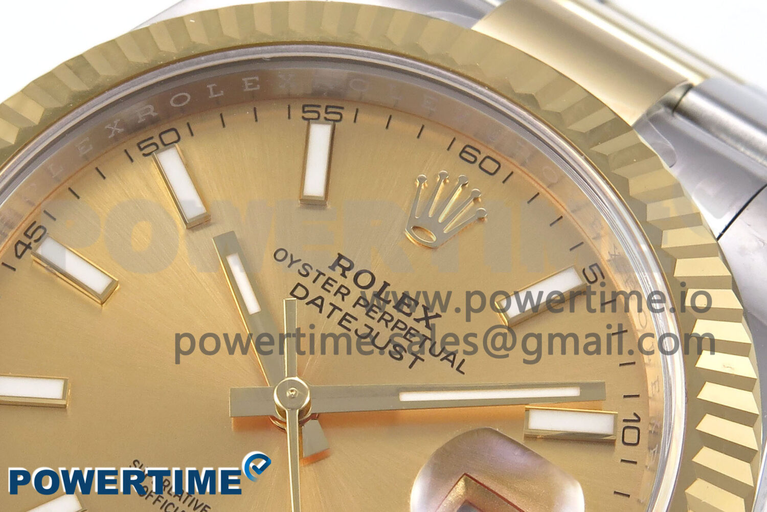 DateJust 41 126333 EWEF 1:1 Best Edition YG Stick Dial on SS/YG Oyster Bracelet A3235 - Image 4