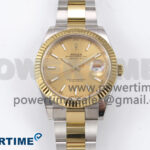 DateJust 41 126333 EWEF 1:1 Best Edition YG Stick Dial on SS/YG Oyster Bracelet A3235