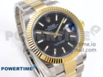 DateJust 41 126333 EWEF 1:1 Best Edition Black Stick Dial on SS/YG Oyster Bracelet A3235 - Image 2