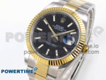 DateJust 41 126333 EWEF 1:1 Best Edition Black Stick Dial on SS/YG Oyster Bracelet A3235 - Image 3