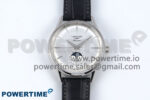 Flagship Heritage Moonphase SS APSF 1:1 Best Edition Silver/SS Dial on Black Leather Strap A2892