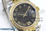 DateJust 31 278383RBR ARF 1:1 Best Edition 904L Steel Gray Roman Diamonds Dial on SS/YG Jubilee Bracelet HZ2236 - Image 2