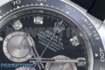 Daytona 126519LN SS Clean 1:1 Best Edition Black Diamonds Dial on Oysterflex Rubber Strap SH4131 - Image 4