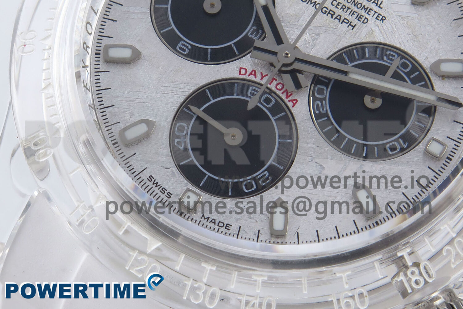 Daytona AET Remould N6F 1:1 Best Edition Meteorite Dial on White Rubber Strap SA4130 - Image 5