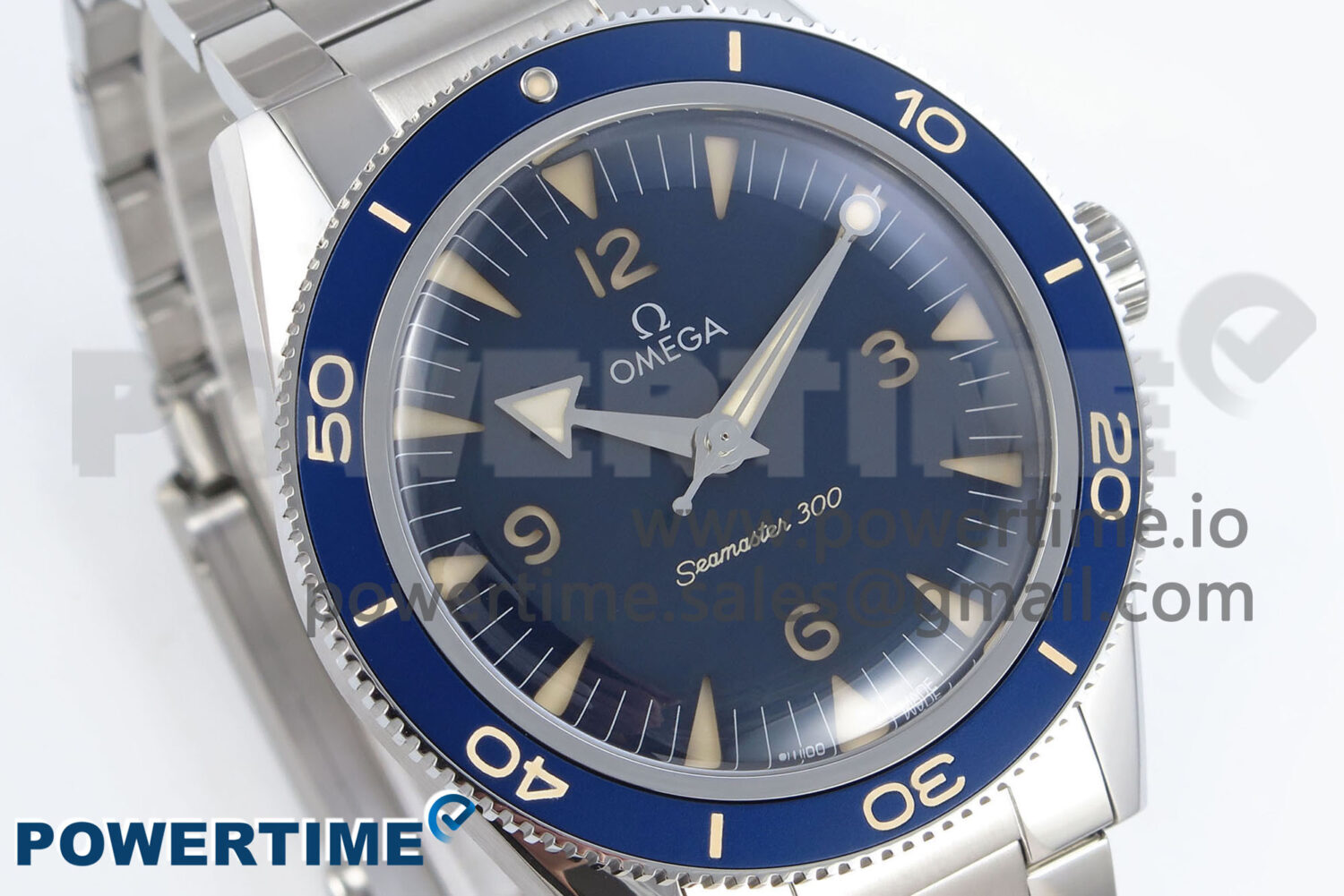 Seamaster 300 Heritage SS VSF 1:1 Best Edition Blue Dial on SS Bracelet A8912 - Image 2