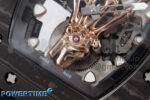 RM066 Real Forge Carbon/RG YSF 1:1 Best Edition Skeleton Dial on Black Rubber Strap Asian Tourbillon - Image 5