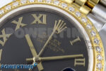 DateJust 31 278383RBR ARF 1:1 Best Edition 904L Steel Gray Roman Diamonds Dial on SS/YG Jubilee Bracelet HZ2236 - Image 4