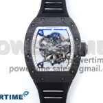 RM055 NTPT APSF 1:1 Best Edition White Bezel Black Crown on Rubber Strap RMUL2 Super Clone