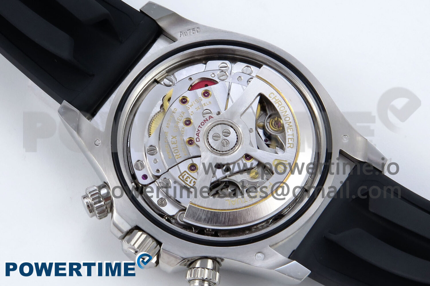Daytona 126519LN SS Clean 1:1 Best Edition Black Diamonds Dial on Oysterflex Rubber Strap SH4131 - Image 9