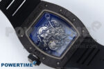 RM055 NTPT APSF 1:1 Best Edition Black Bezel Black Crown on Rubber Strap RMUL2 Super Clone - Image 8