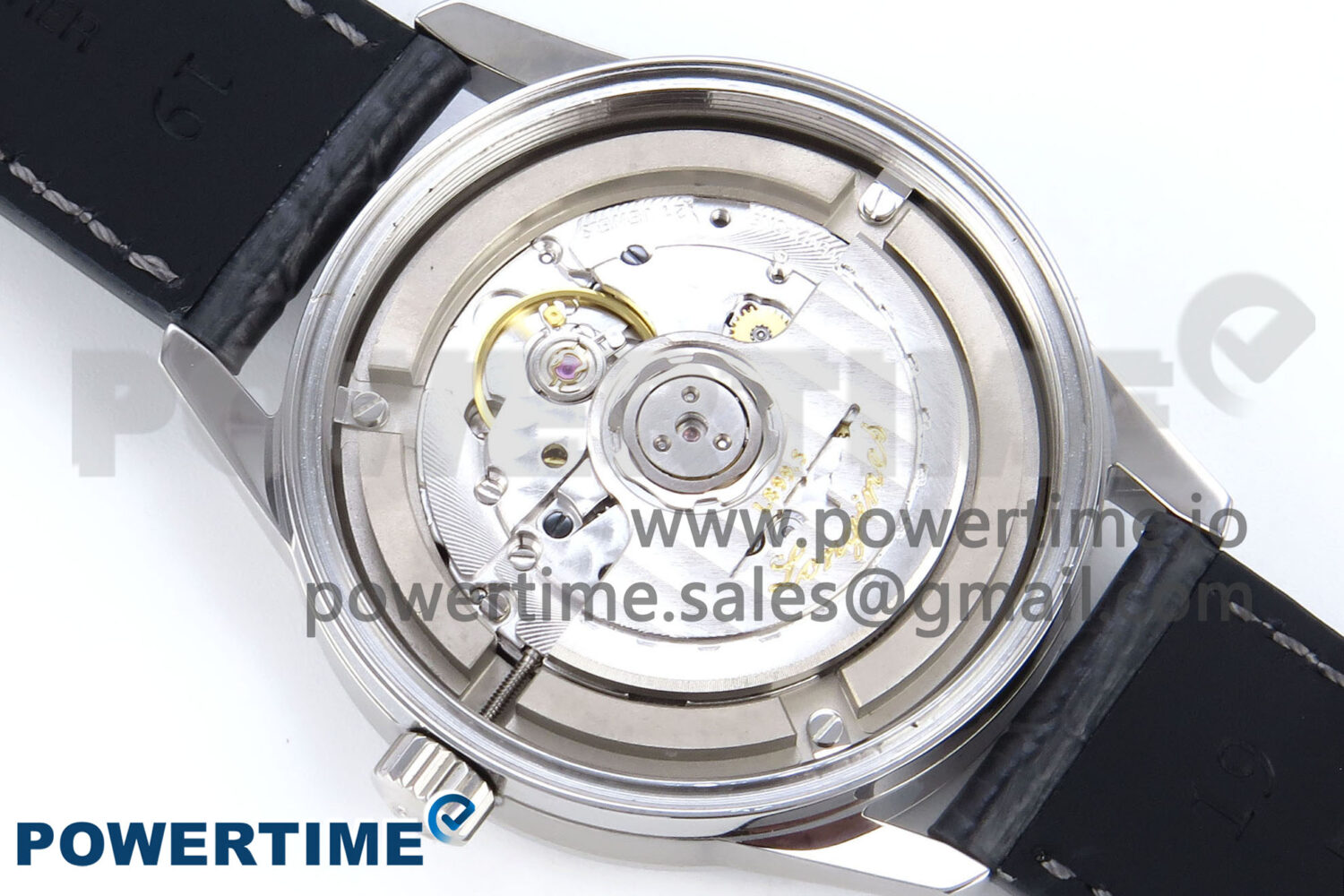 Flagship Heritage Moonphase SS APSF 1:1 Best Edition Silver/SS Dial on Black Leather Strap A2892 - Image 12