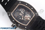 RM066 Real Forge Carbon/RG YSF 1:1 Best Edition Skeleton Dial on Black Rubber Strap Asian Tourbillon - Image 8