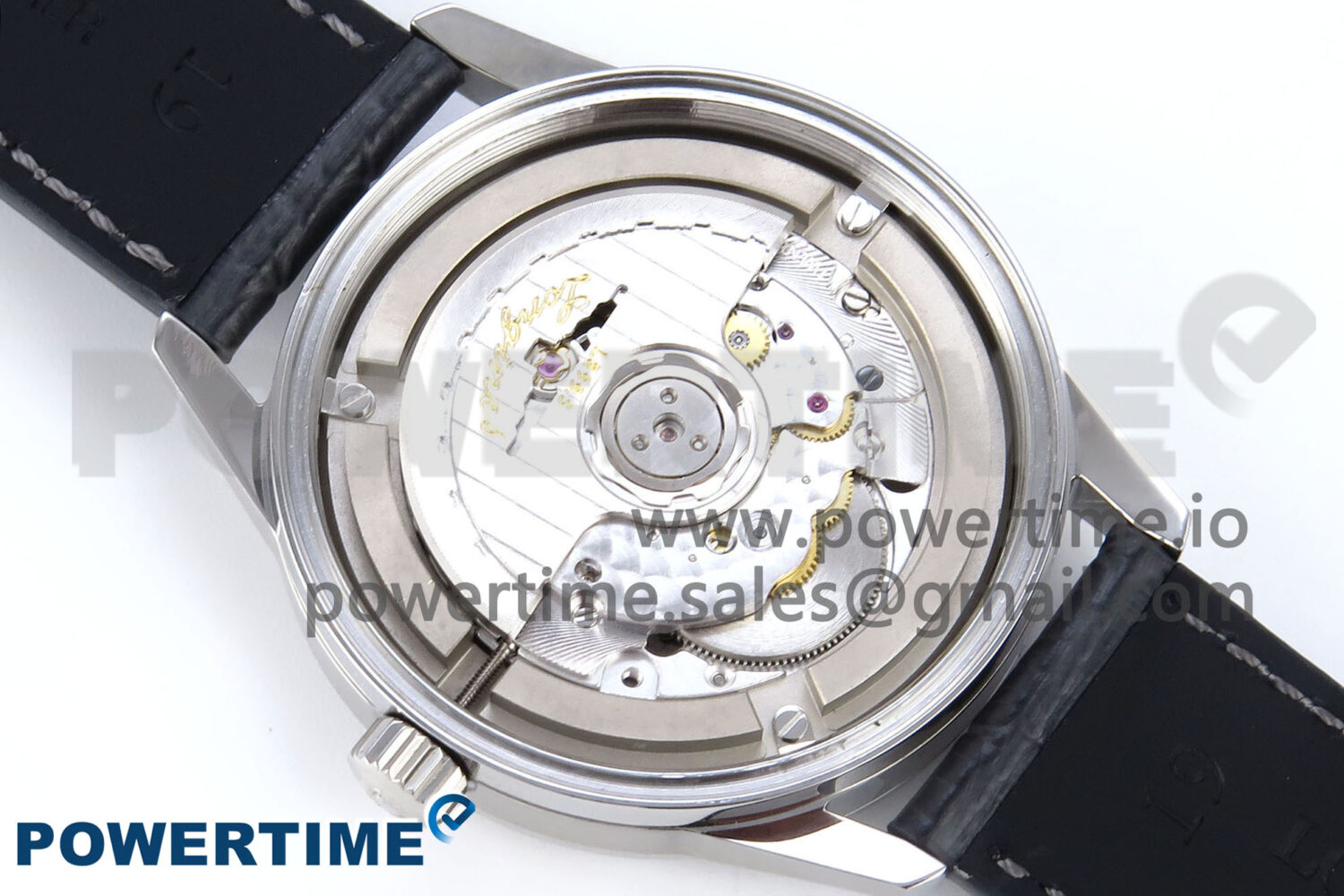 Flagship Heritage Moonphase SS APSF 1:1 Best Edition Silver/SS Dial on Black Leather Strap A2892 - Image 11