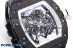 RM055 NTPT YSF 1:1 Best Edition White Bezel White Crown on Black Rubber Strap RMUL2 Super Clone - Image 2