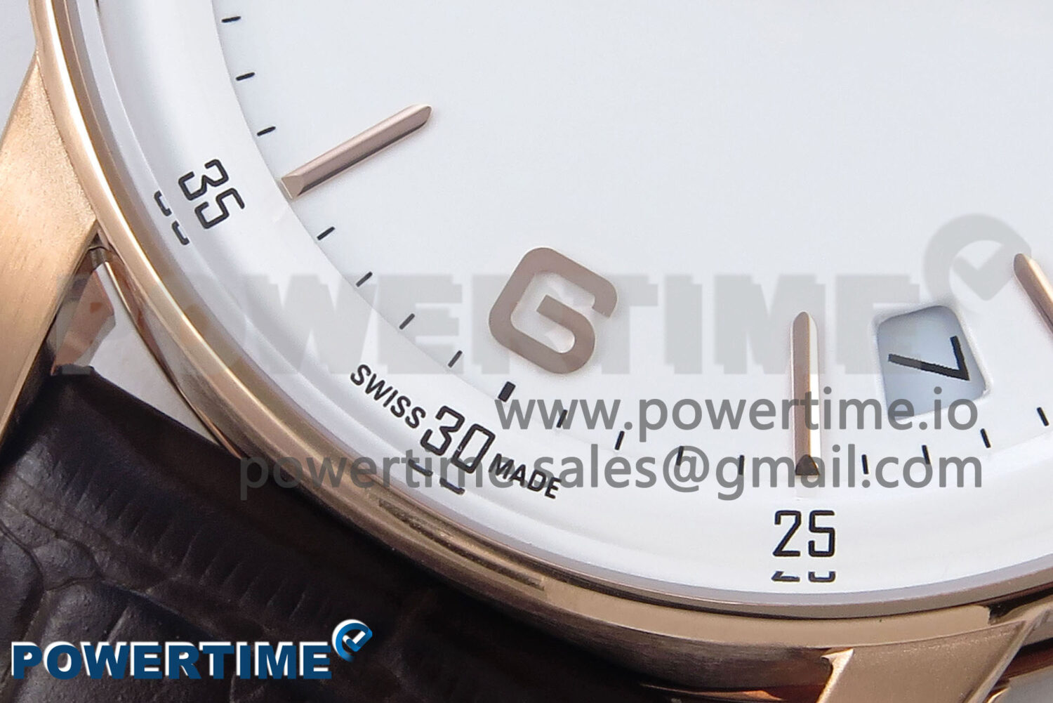 Code 11.59 RG 15210 APSF 1:1 Best Edition White Dial on Brown Leather Strap SA4302 Super Clone - Image 5