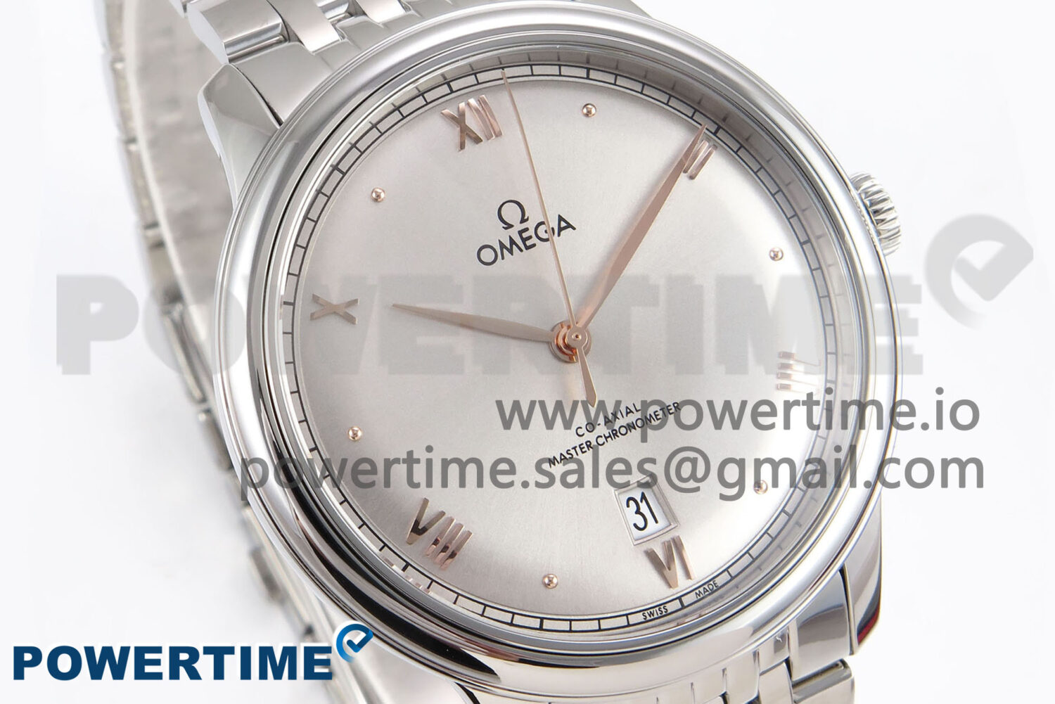 De Ville Prestige SS VSF 1:1 Best Edition Gray Dial on SS Bracelet A8800 - Image 2