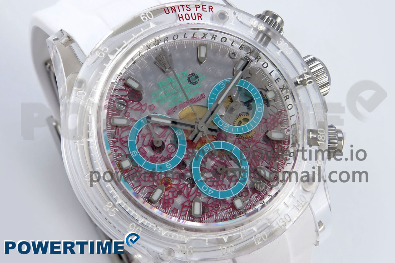 Daytona AET Remould N6F 1:1 Best Edition Graphic Dial on Rubber Strap SA4130 - Image 2