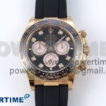 Daytona 126515 RG Clean 1:1 Best Edition Black/RG Diamonds Dial on Oysterflex Strap SH4131