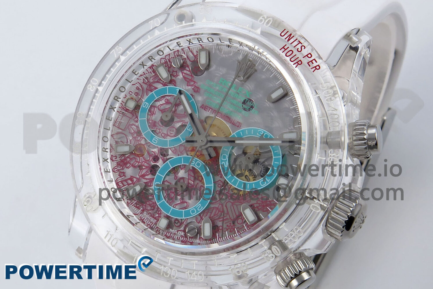 Daytona AET Remould N6F 1:1 Best Edition Graphic Dial on Rubber Strap SA4130 - Image 3