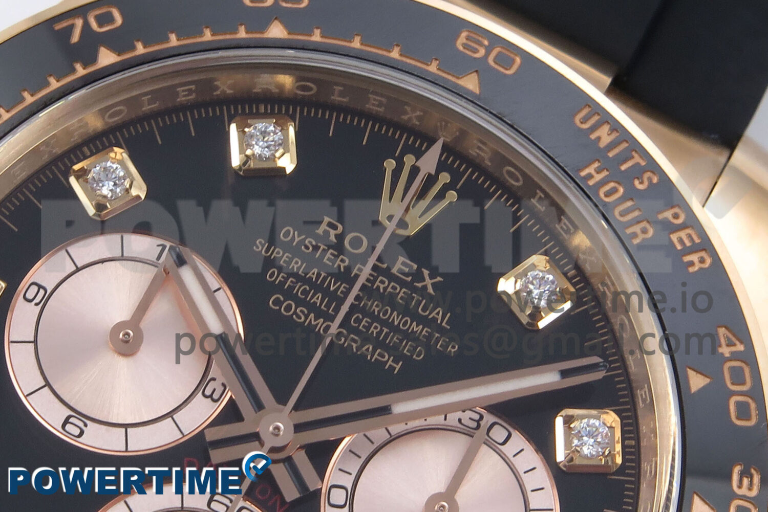 Daytona 126515 RG Clean 1:1 Best Edition Black/RG Diamonds Dial on Oysterflex Strap SH4131 - Image 4