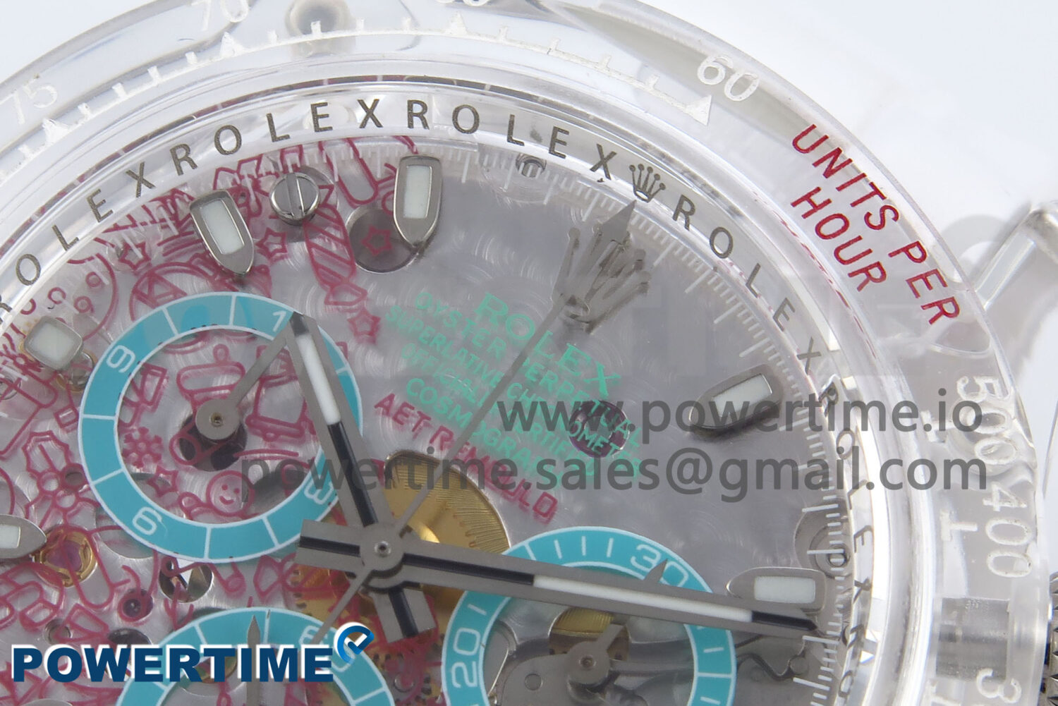 Daytona AET Remould N6F 1:1 Best Edition Graphic Dial on Rubber Strap SA4130 - Image 4