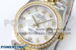 DateJust 31 278383RBR ARF 1:1 Best Edition 904L Steel White MOP Diamonds Dial on SS/YG Jubilee Bracelet HZ2236 - Image 3