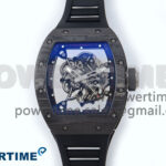 RM055 NTPT APSF 1:1 Best Edition Black Bezel Black Crown on Rubber Strap RMUL2 Super Clone
