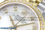 DateJust 31 278383RBR ARF 1:1 Best Edition 904L Steel White MOP Diamonds Dial on SS/YG Jubilee Bracelet HZ2236 - Image 4