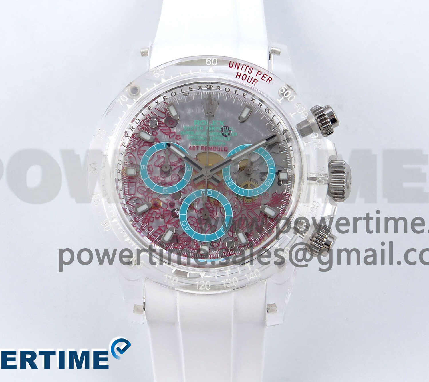 Daytona AET Remould N6F 1:1 Best Edition Graphic Dial on Rubber Strap SA4130