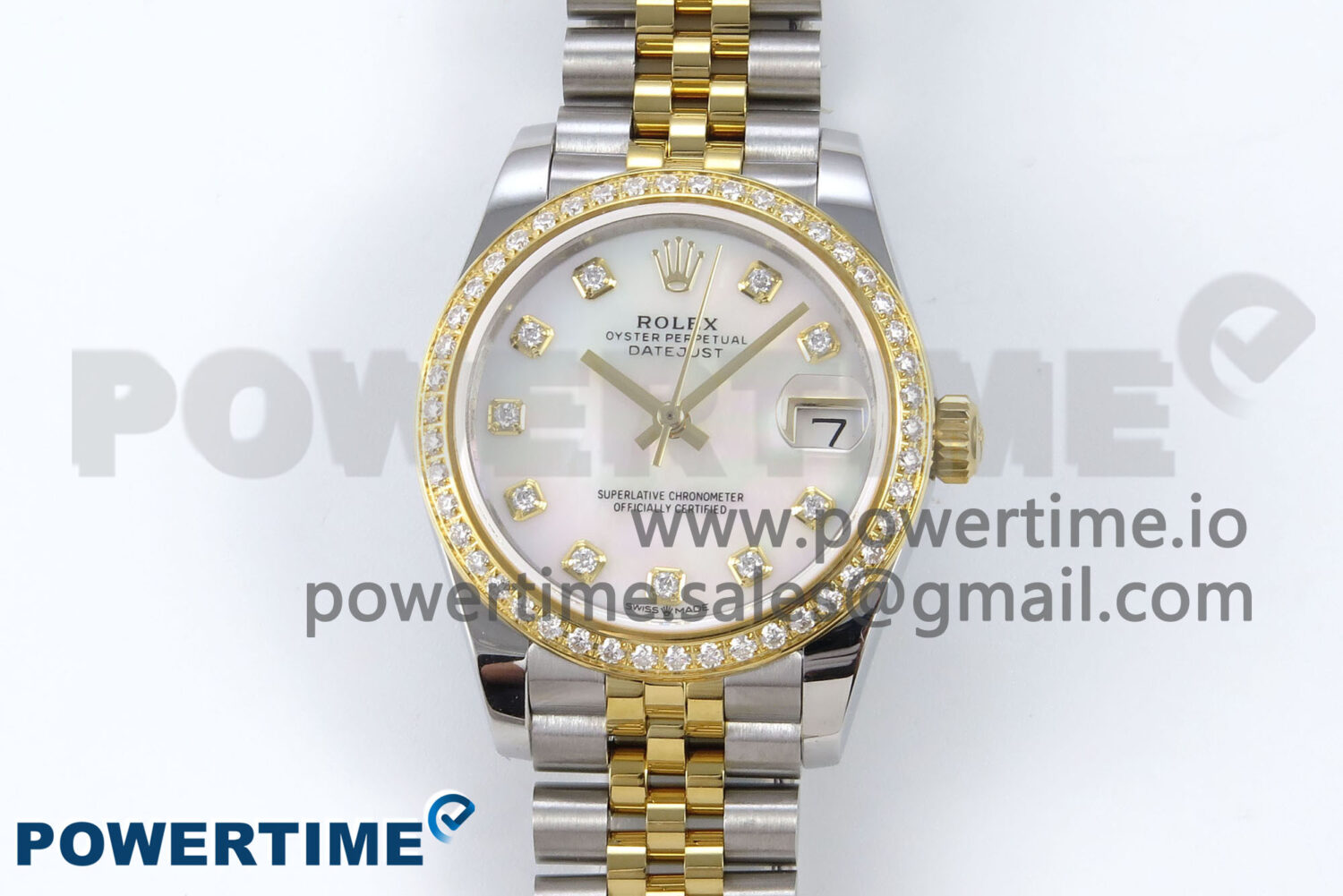 DateJust 31 278383RBR ARF 1:1 Best Edition 904L Steel White MOP Diamonds Dial on SS/YG Jubilee Bracelet HZ2236 - Image 1