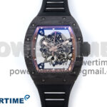 RM055 NTPT APSF 1:1 Best Edition RG Bezel Black Crown on Rubber Strap RMUL2 Super Clone