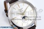 Flagship Heritage Moonphase SS APSF 1:1 Best Edition Silver/YG Dial on Brown Leather Strap A2892 - Image 2