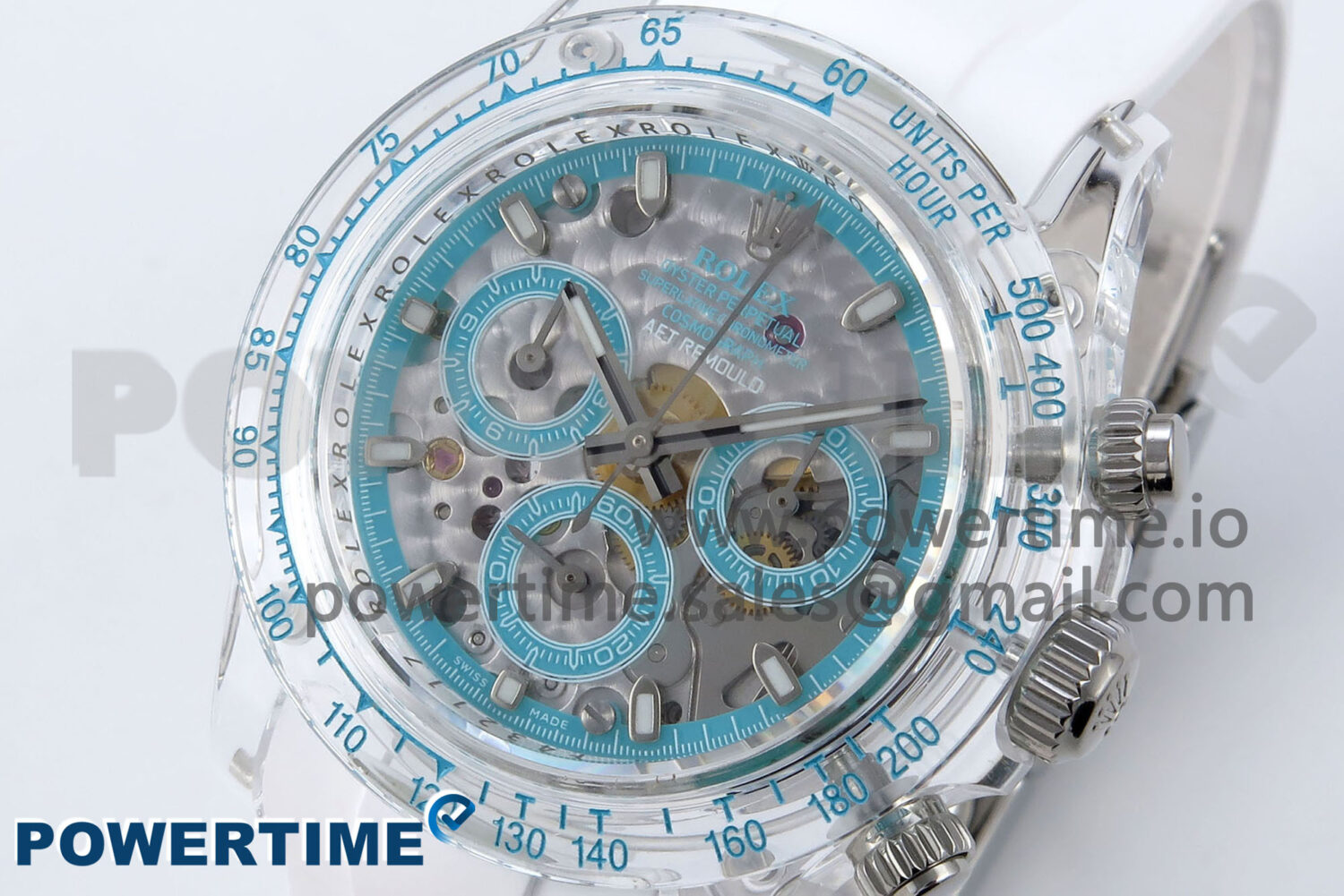 Daytona AET Remould N6F 1:1 Best Edition Blue Dial on Rubber Strap SA4130 - Image 3