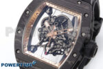RM055 NTPT YSF 1:1 Best Edition RG Bezel Black Crown on Black Rubber Strap RMUL2 Super Clone - Image 3
