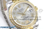 DateJust 31 278383RBR ARF 1:1 Best Edition 904L Steel Silver Roman Diamonds Dial on SS/YG Jubilee Bracelet HZ2236 - Image 2