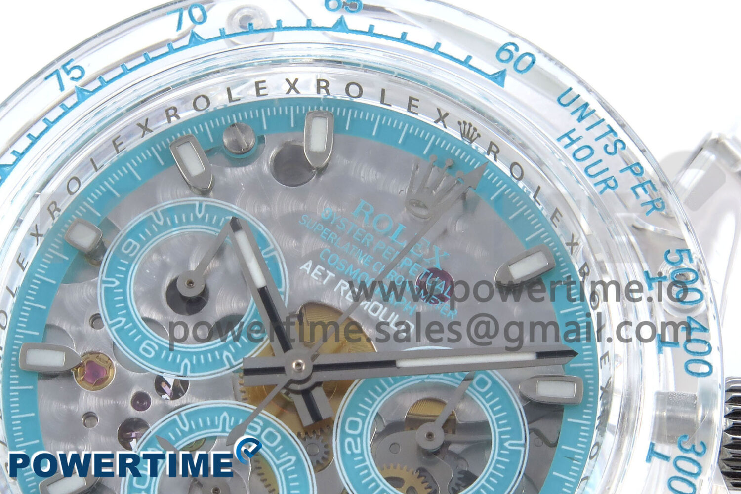 Daytona AET Remould N6F 1:1 Best Edition Blue Dial on Rubber Strap SA4130 - Image 4