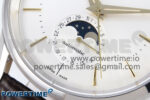 Flagship Heritage Moonphase SS APSF 1:1 Best Edition Silver/YG Dial on Brown Leather Strap A2892 - Image 5