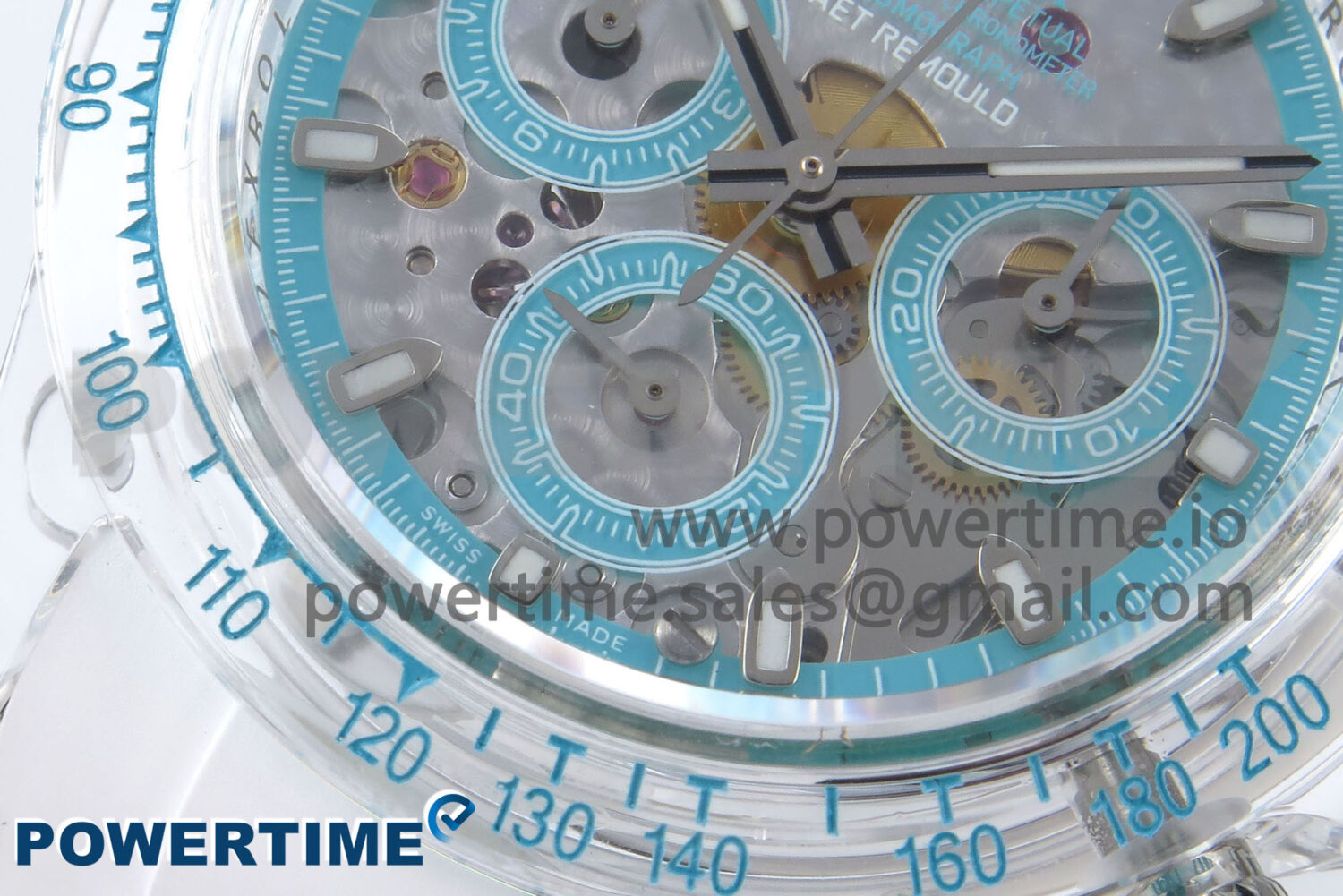 Daytona AET Remould N6F 1:1 Best Edition Blue Dial on Rubber Strap SA4130 - Image 5