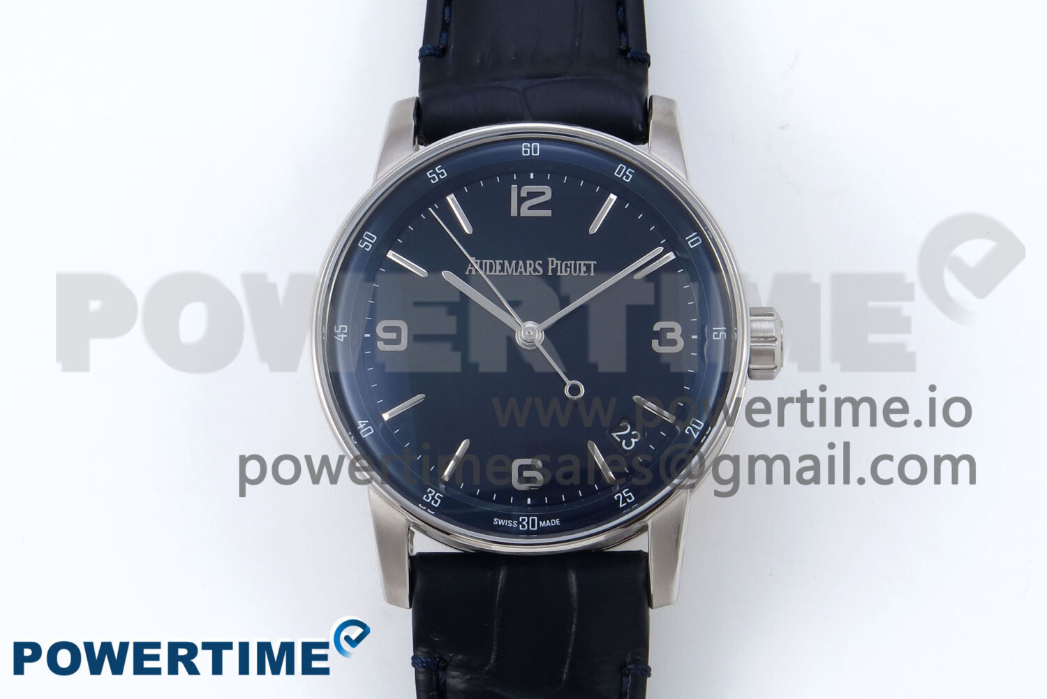 Code 11.59 SS 15210 APSF 1:1 Best Edition Blue Dial on Blue Leather Strap SA4302 Super Clone - Image 1