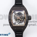 RM055 NTPT YSF 1:1 Best Edition RG Bezel Black Crown on Black Rubber Strap RMUL2 Super Clone