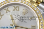 DateJust 31 278383RBR ARF 1:1 Best Edition 904L Steel Silver Roman Diamonds Dial on SS/YG Jubilee Bracelet HZ2236 - Image 4