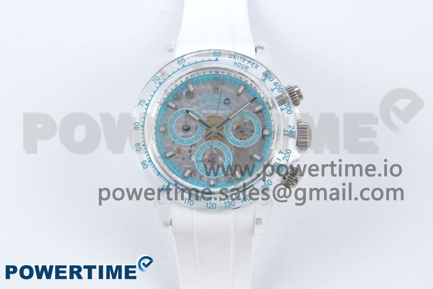 Daytona AET Remould N6F 1:1 Best Edition Blue Dial on Rubber Strap SA4130 - Image 1