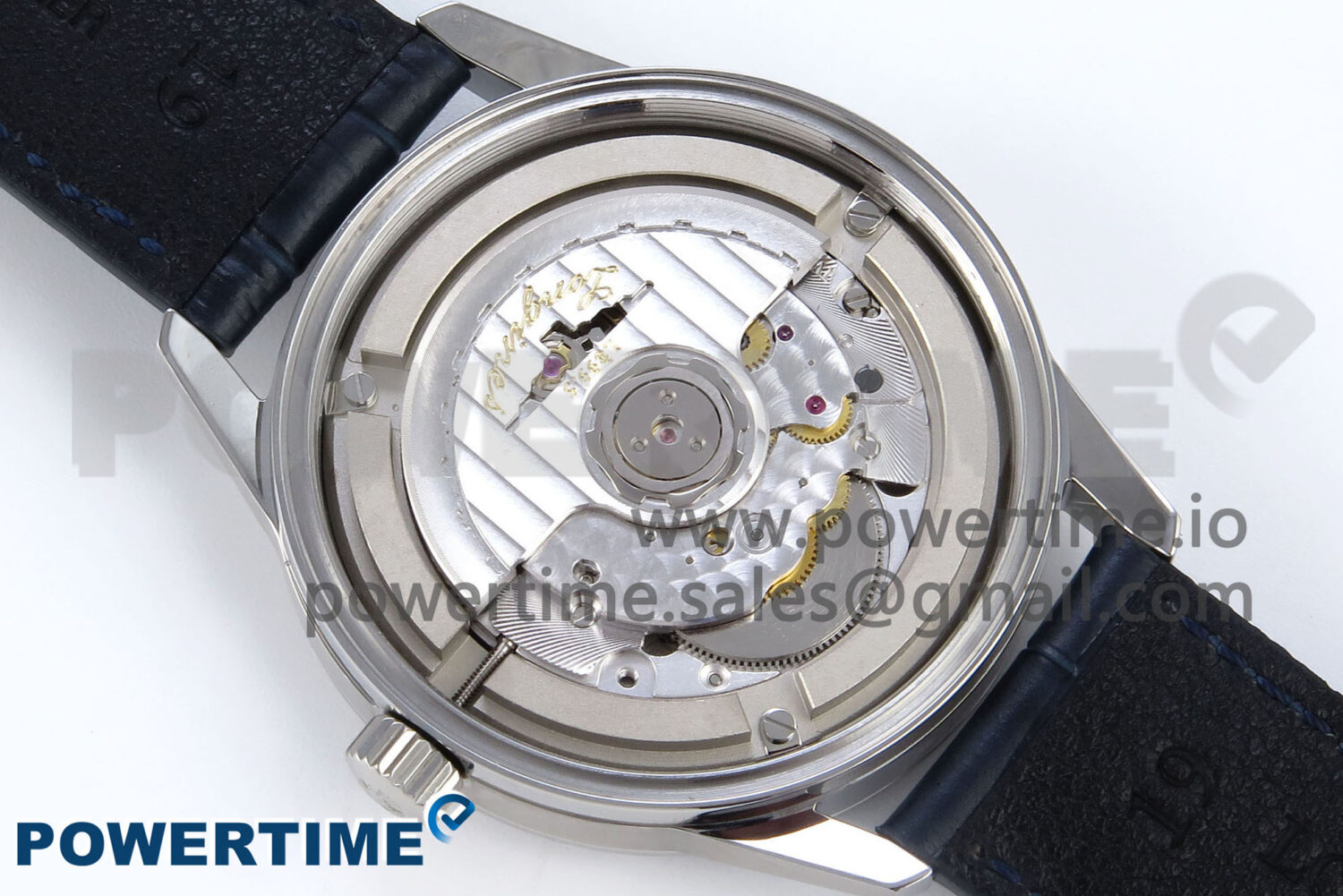 Flagship Heritage Moonphase SS APSF 1:1 Best Edition Blue Dial on Blue Leather Strap A2892 - Image 12