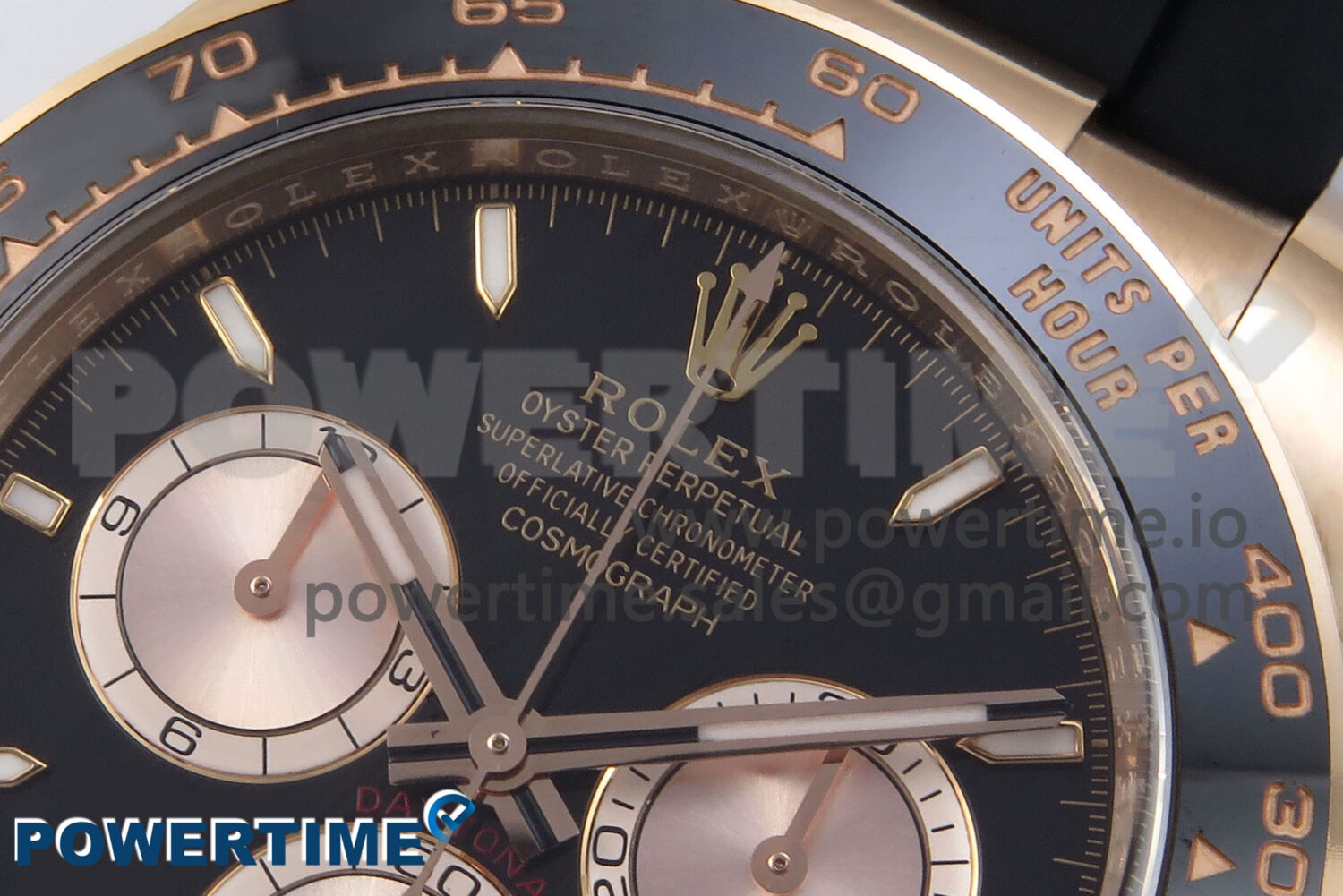 Daytona 126515 RG Clean 1:1 Best Edition Black Ceramic Bezel Black Stick Dial on Oysterflex Strap SH4131 - Image 4